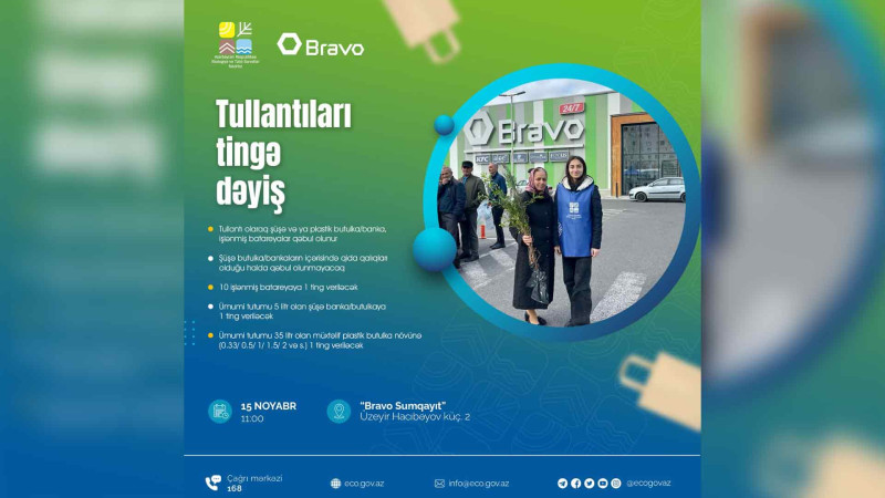 Sumqayıtda “Tullantıları tingə dəyiş” aksiyası baş tutacaq