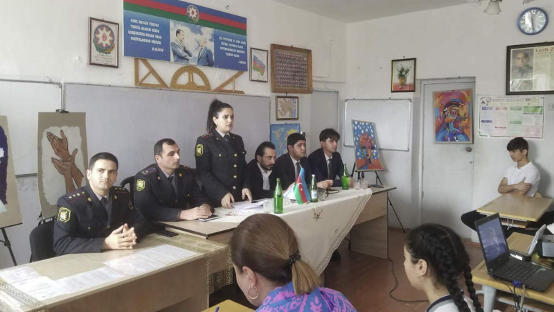 Yuxarı sinif şagirdləri narkomaniyanın fəsadları haqda maarifləndiriliblər