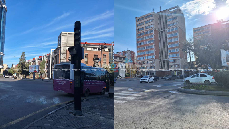 Sülh prospektində işıqforlar sönüb