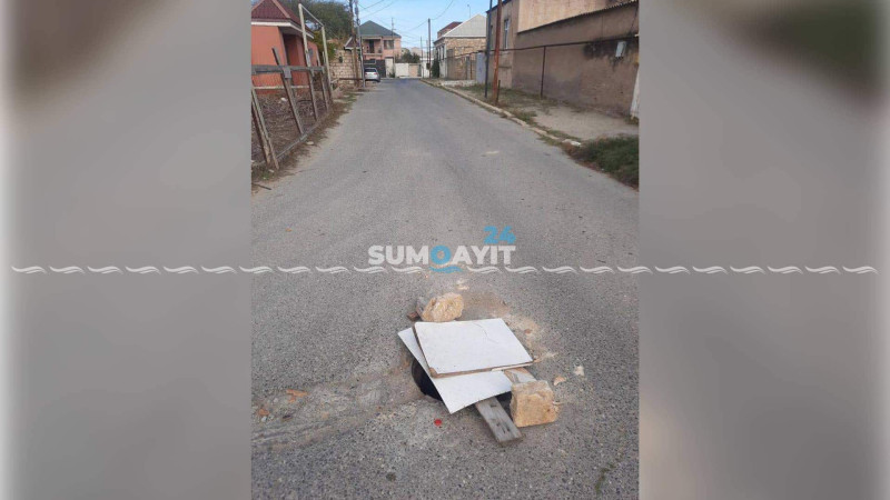 Corat: aylarla açıq qalan quyu təhlükə mənbəyinə çevrilib