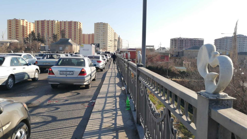 “Saray” körpüsünün problemi qısamüddətli həll olub