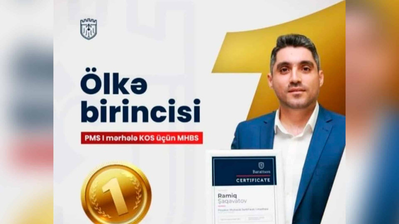 Sumqayıtlı kadr Azərbaycan birincisi olub