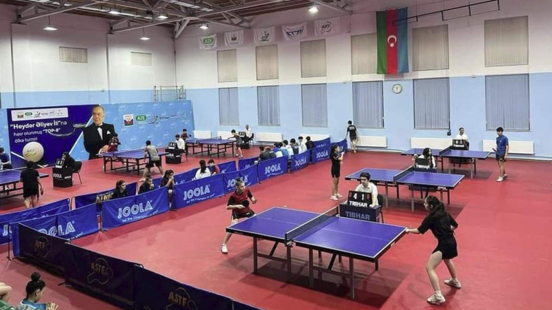 Yeniyetmə idmançılarımız stolüstü tennis üzrə turnirdən medallarla dönüblər