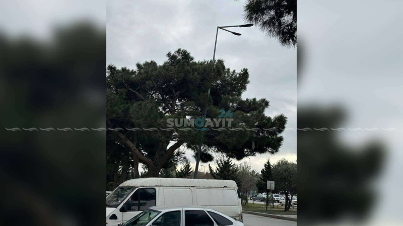 İşıq dirəyi hər an aşa bilər