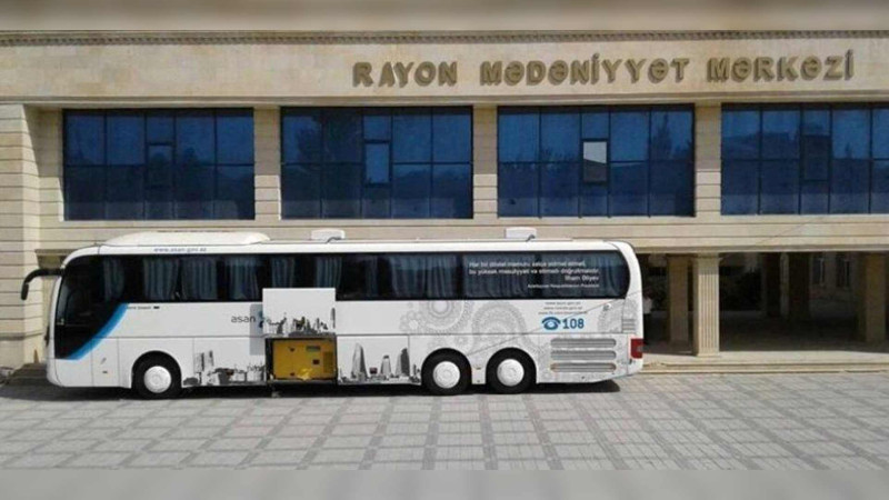 Səyyar “ASAN xidmət” avtobusu Xırdalanda
