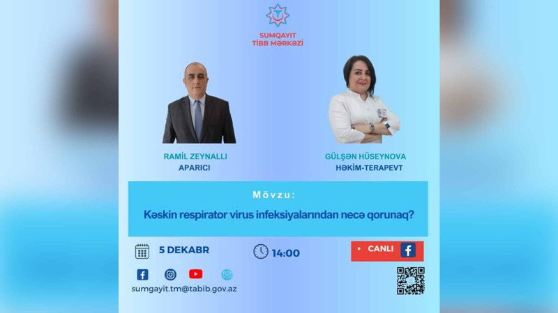 Ailə həkimi-terapevtə suallarınızı ünvanlaya bilərsiniz