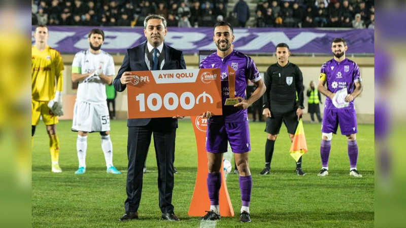 “Sumqayıt”ın futbolçusu ayın ən gözəl qolunu vurub