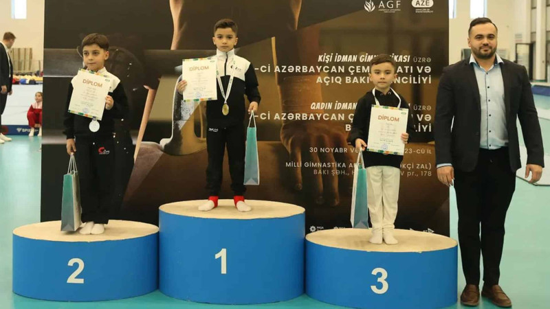 2-ci sinifdə oxuyan gimnast Azərbaycan çempionudur