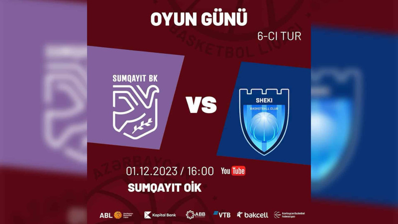 “Sumqayıt” basketbolçuları “Şəki” ilə qarşılaşacaqlar