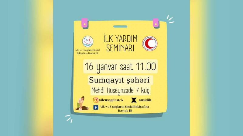 QAC könüllülərə ilk yardım seminarı keçirəcək