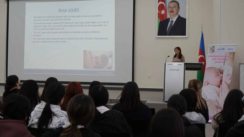Tələbə qızlara ana südü ilə qidalandırmanın əhəmiyyətindən danışılıb