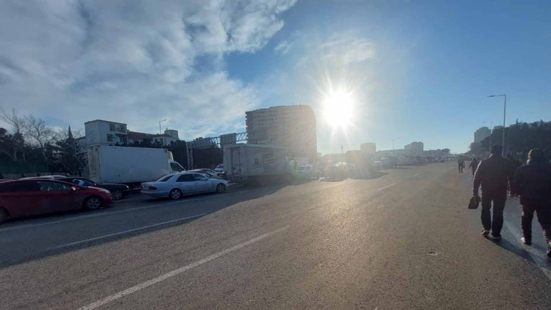 Bakı-Sumqayıt yolu iflic olub
