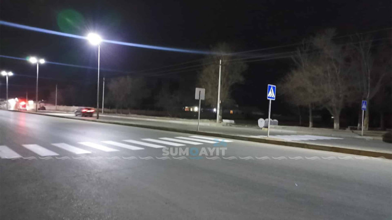 Səməd Vurğun küçəsində “zebra”lar çəkilib