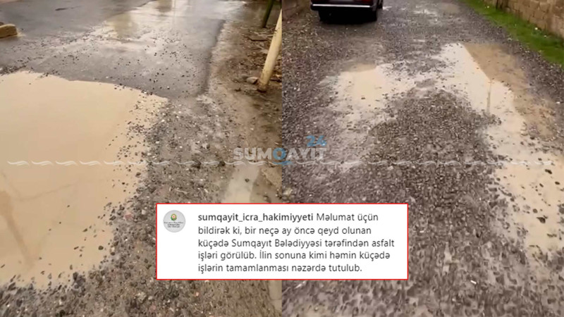52-ci məhəllənin ötən ildən qalan yol problemi