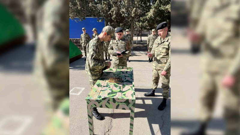 Şahin hərbi idman oyunlarının qalibləri təltif ediliblər