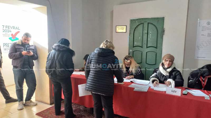 Sumqayıtlılar seçkilərə qatılıblar