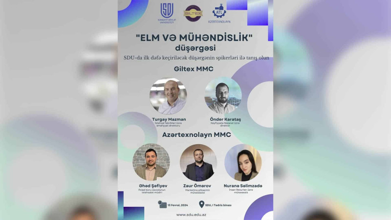 SDU-da elm və mühəndislik sahəsinə həsr olunan düşərgə keçirilir