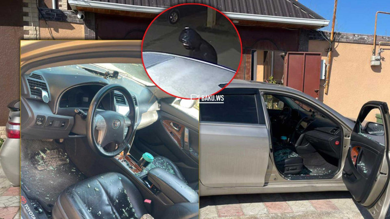 Avtomobildən pul kisəsi oğurlayan şəxs kameraya yaxalanıb