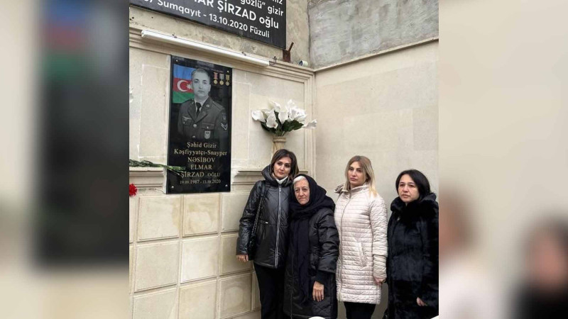 Təhsil işçiləri şəhidin evində olublar