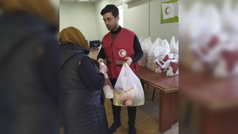 21 aztəminatlı ailəyə ərzaq sovqatları paylanılıb