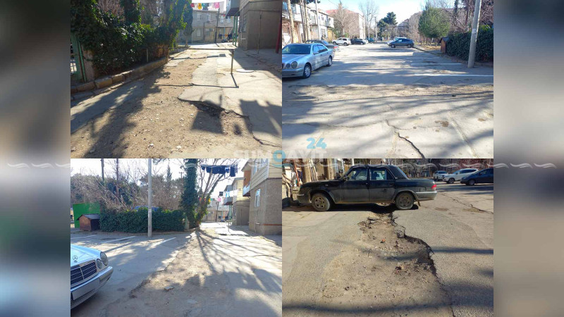 Bu məhəllədə qazıntı işləri bitmək bilmir