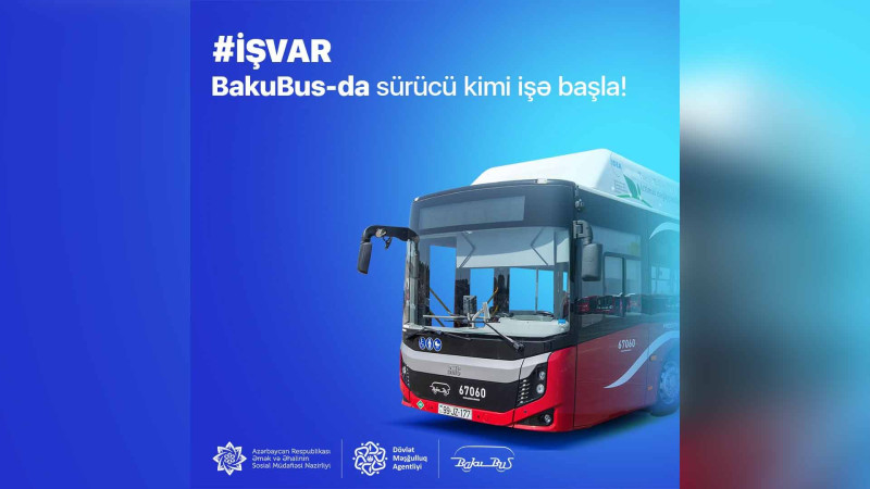 D kateqoriyalı sürücülük vəsiqəsinə sahib olanların nəzərinə: iş var