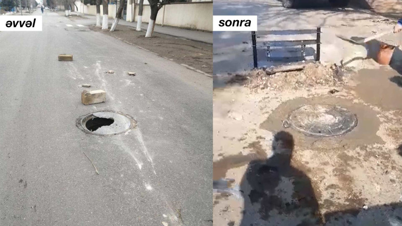 “Kotec” massivi: sınmış kanalizasiya lükü yenilənib