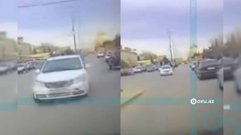 “Protiv” sürən avtomobil qəza törədib