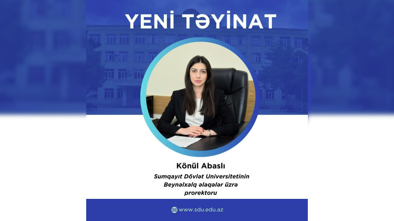 SDU-ya yeni prorektor təyin edilib