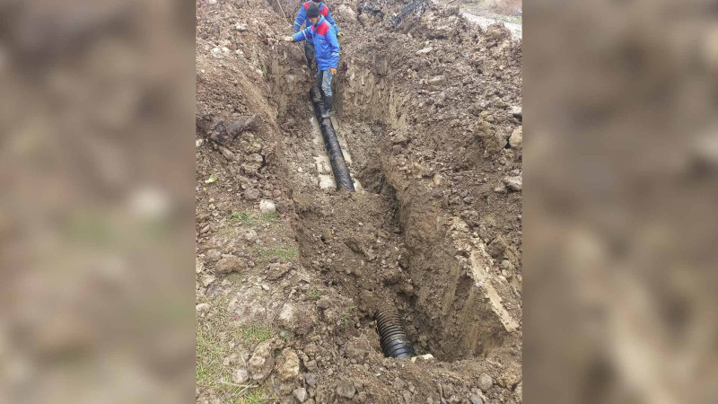 “Stansiya Sumqayıt”da yeni kanalizasiya quyuları və xətlər çəkilib
