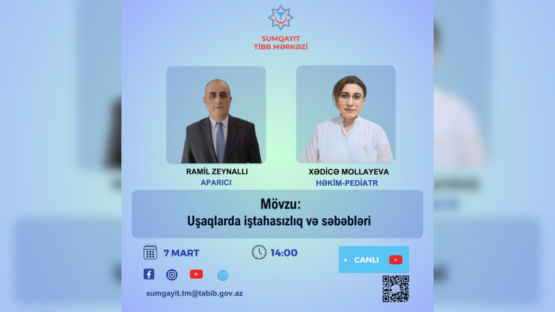 Həkim-pediatr uşaqlarda iştahsızlıq səbəblərindən danışacaq