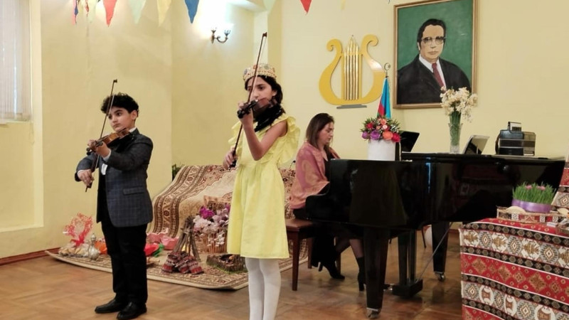 Uşaq Musiqi Məktəbində bayram konserti keçirilib