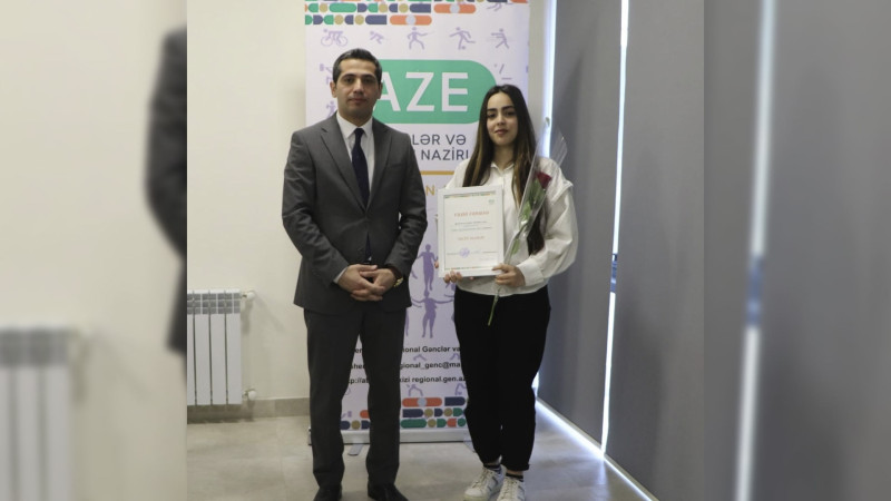 Peşə Təhsil Mərkəzinin tələbəsi təltif edilib
