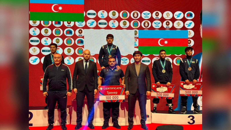 Güləşçilərimiz U-20 beynəlxalq turnirindən medallarla dönüblər