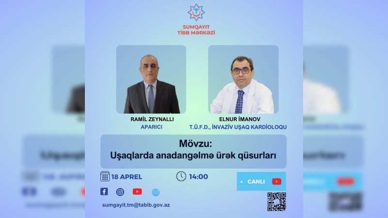 Məşhur uşaq həkimi sualları cavablandıracaq