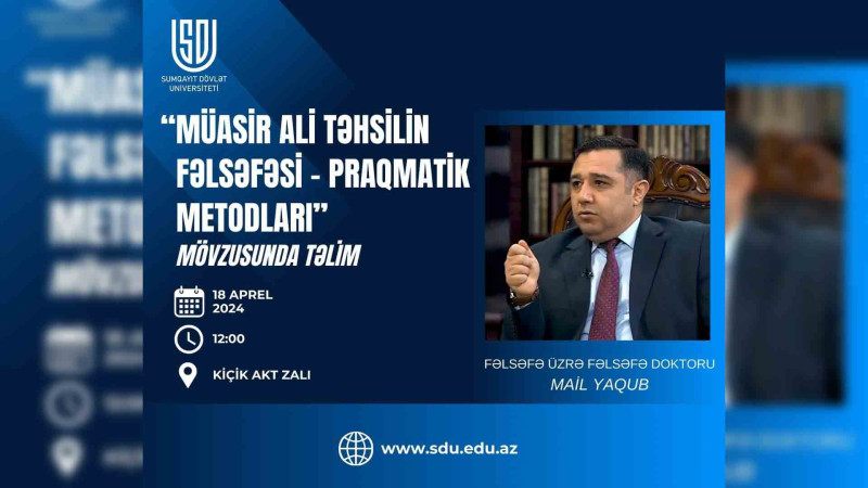 Fəlsəfə doktoru SDU tələbələrinə təlim keçəcək