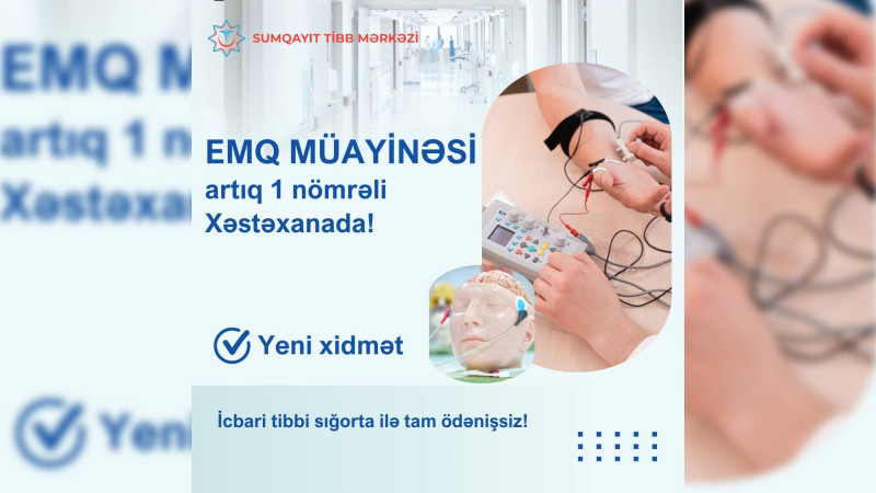 Elektromioqrafiya qurğusu Sumqayıta gətirilib