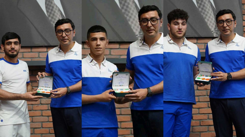 Gənclər və idman naziri cüdoçularımızı təltif edib