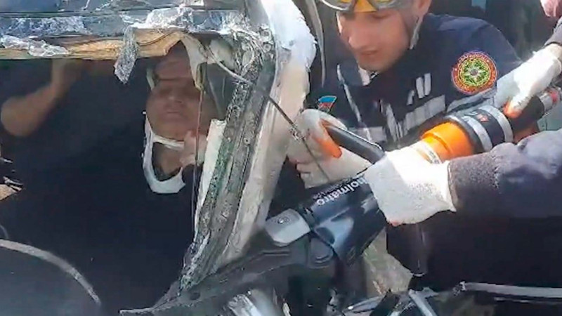 Novxanıda 2 maşın toqquşub, ölən var