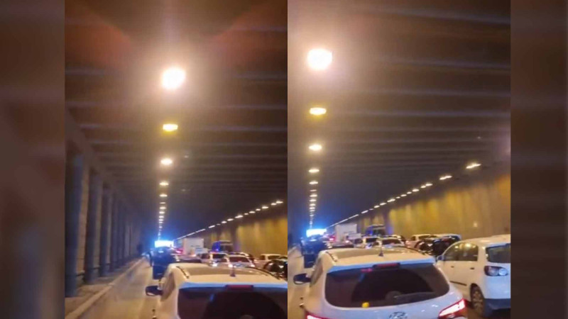Bakı–Sumqayıt yolu iflic olub