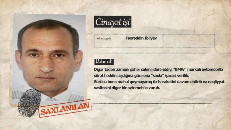 Narkotik təsiri altında avtomobil sürən şəxs tutulub