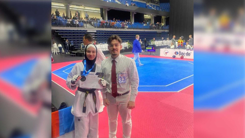 Məktəbli taekvondoçumuz Estoniyada qızıl medal qazanıb