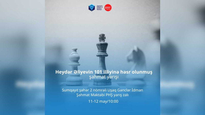 Gənclər şahmat turnirinə dəvət olunurlar