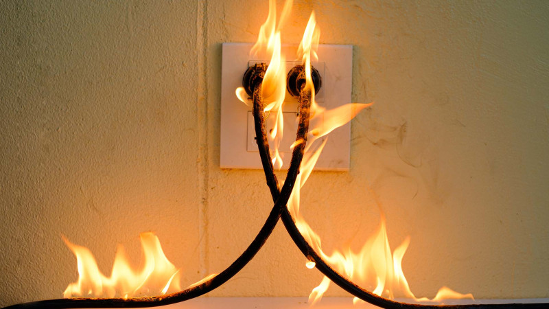 Yarımstansiyanın ətrafında kabel yanıb