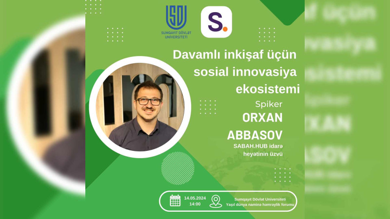 SDU-nun spikeri forumda çıxış edəcək