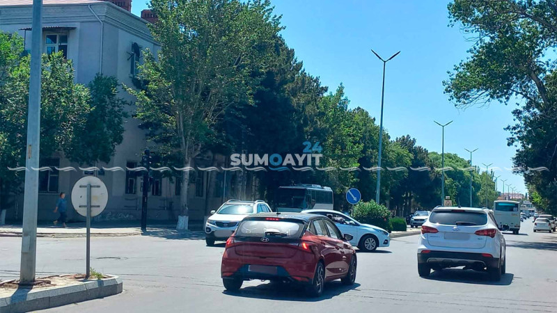 Nizami küçəsindəki işıqforlar ötən həftədən sönükdür