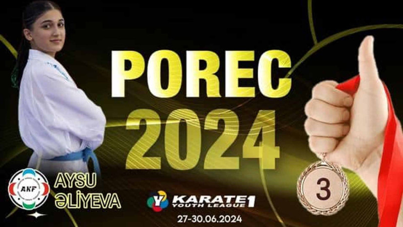 Qadın idmançımız karate yarışında medal qazanıb