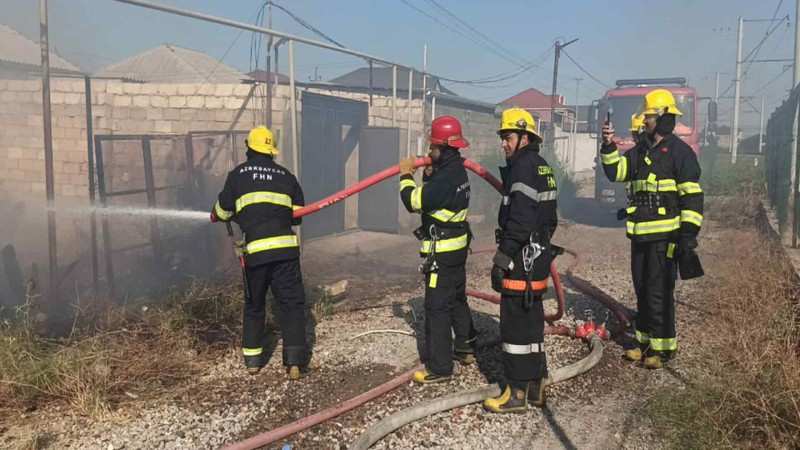 “Yaşıldərə”də otluq sahə yanıb
