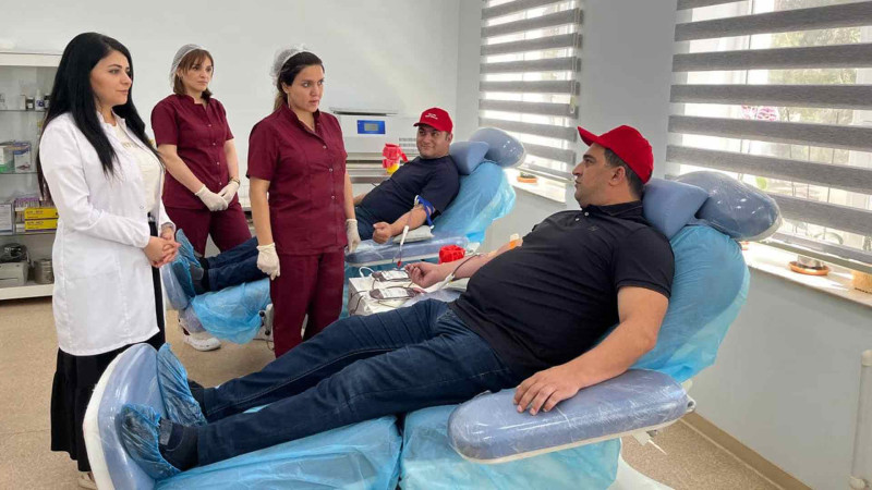 İdman ictimaiyyəti nümayəndələri qanvermə aksiyasına qatılıblar