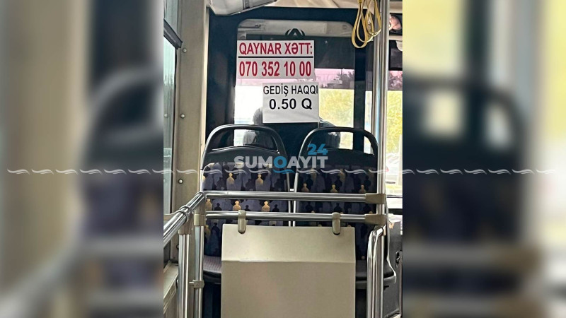 Avtobuslara vurulan “şikayət” nömrəsi işləmir